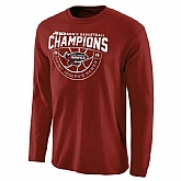 Saint Joseph's Hawks 2016 Atlantic 10 Men's Basketball Conference Champions Long Sleeves WEM T-Shirt Cardinal,baseball caps,new era cap wholesale,wholesale hats